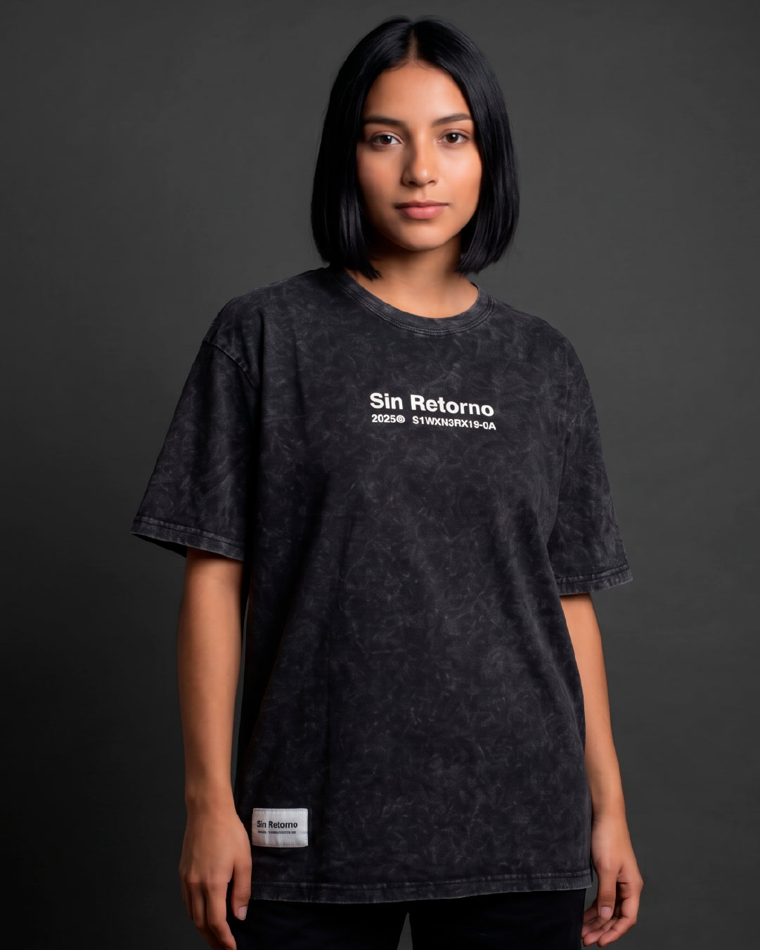 Sin Retorno T-Shirt Negra Washed