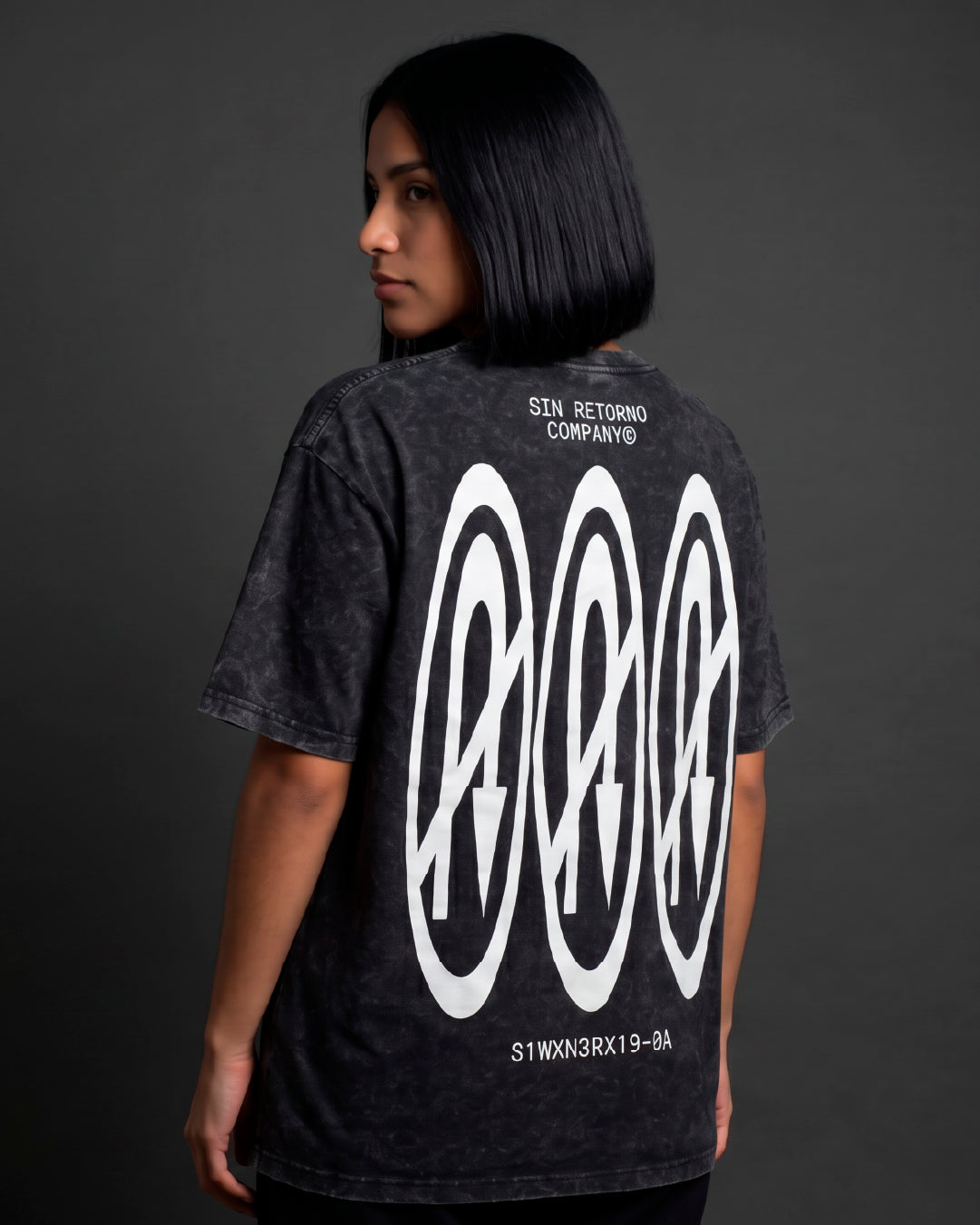 Sin Retorno T-Shirt Negra Washed