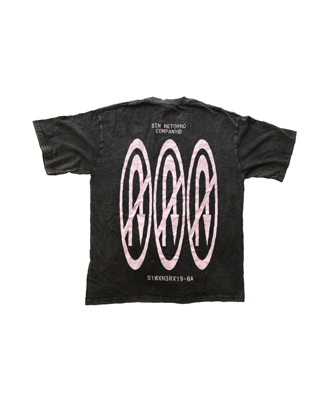 Sin Retorno T-Shirt Negra Washed Lila