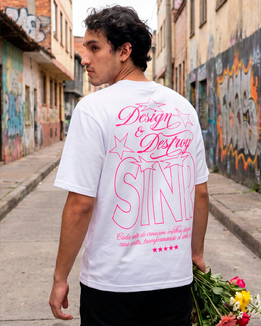 D&D Oversized T-Shirt Blanca