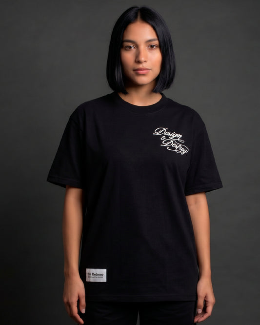 D&D Oversize T-Shirt Negra