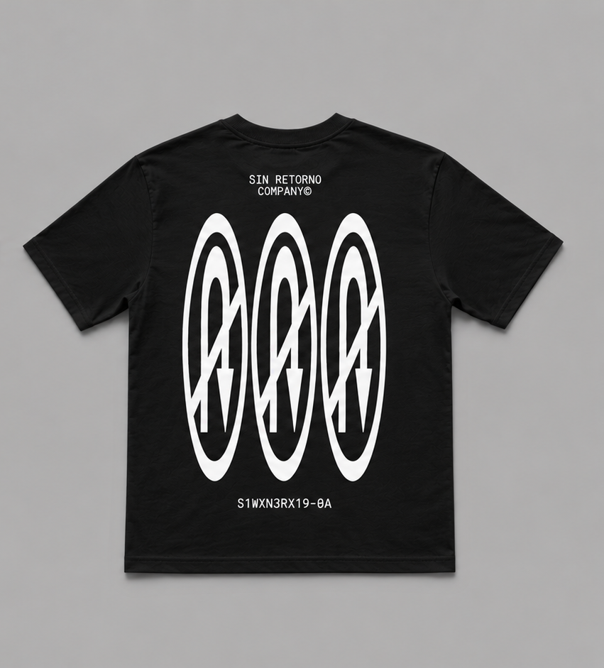 Sin Retorno Oversize T-Shirt Negra