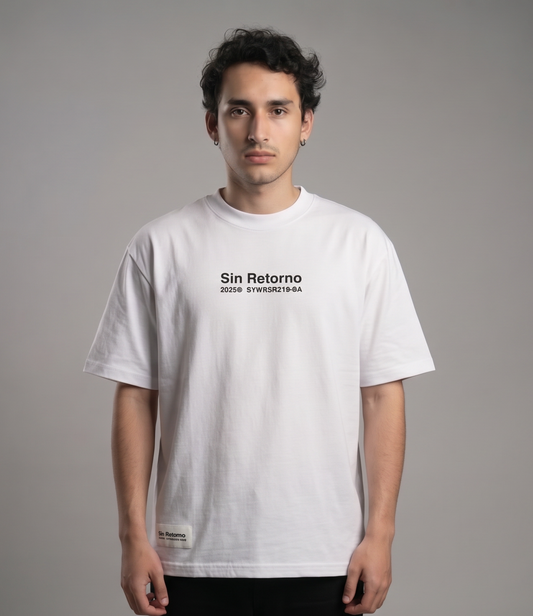 Sin Retorno Oversize T-Shirt Blanca